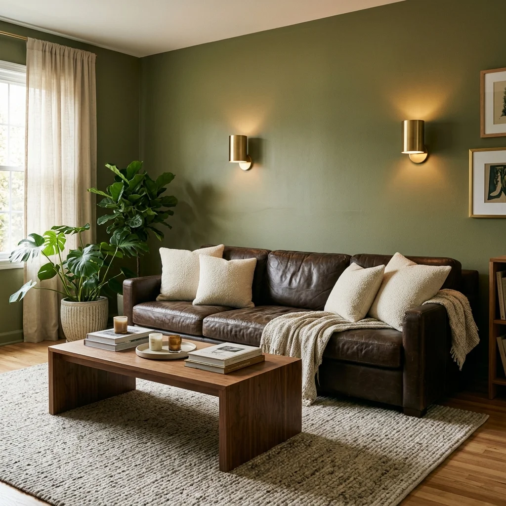 Olive Green And Brass