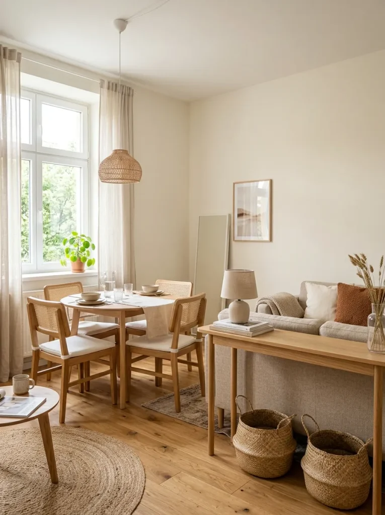26 Small Living Room Dining Room Combo Ideas to Try 18 Narrow Console Table