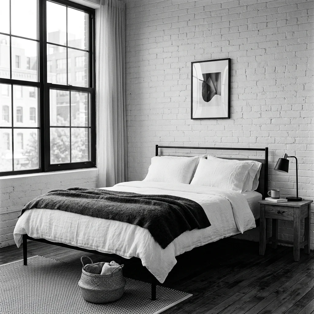 Black and White Bedroom