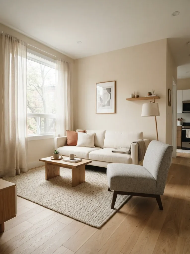 26 Very Small Living Room Ideas for a Spacious Feel 21 Low Profile Furniture