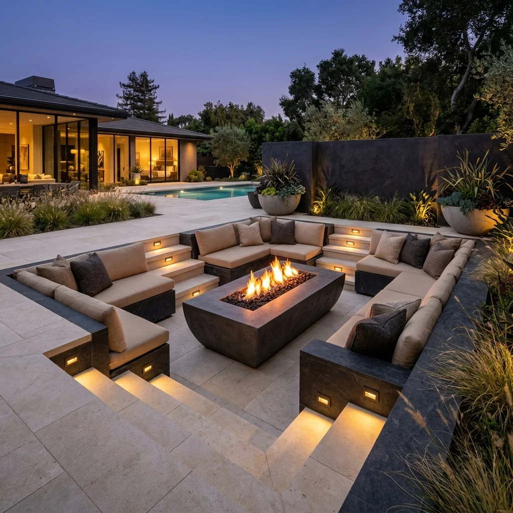 Luxury Sunken Fire Lounge