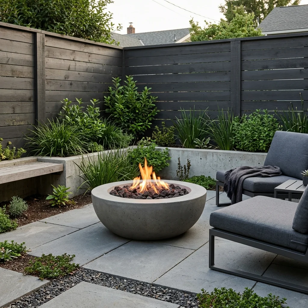 29 DIY Small Backyard Fire Pit Ideas Made So Simple 11 Modern Concrete Fire Bowl