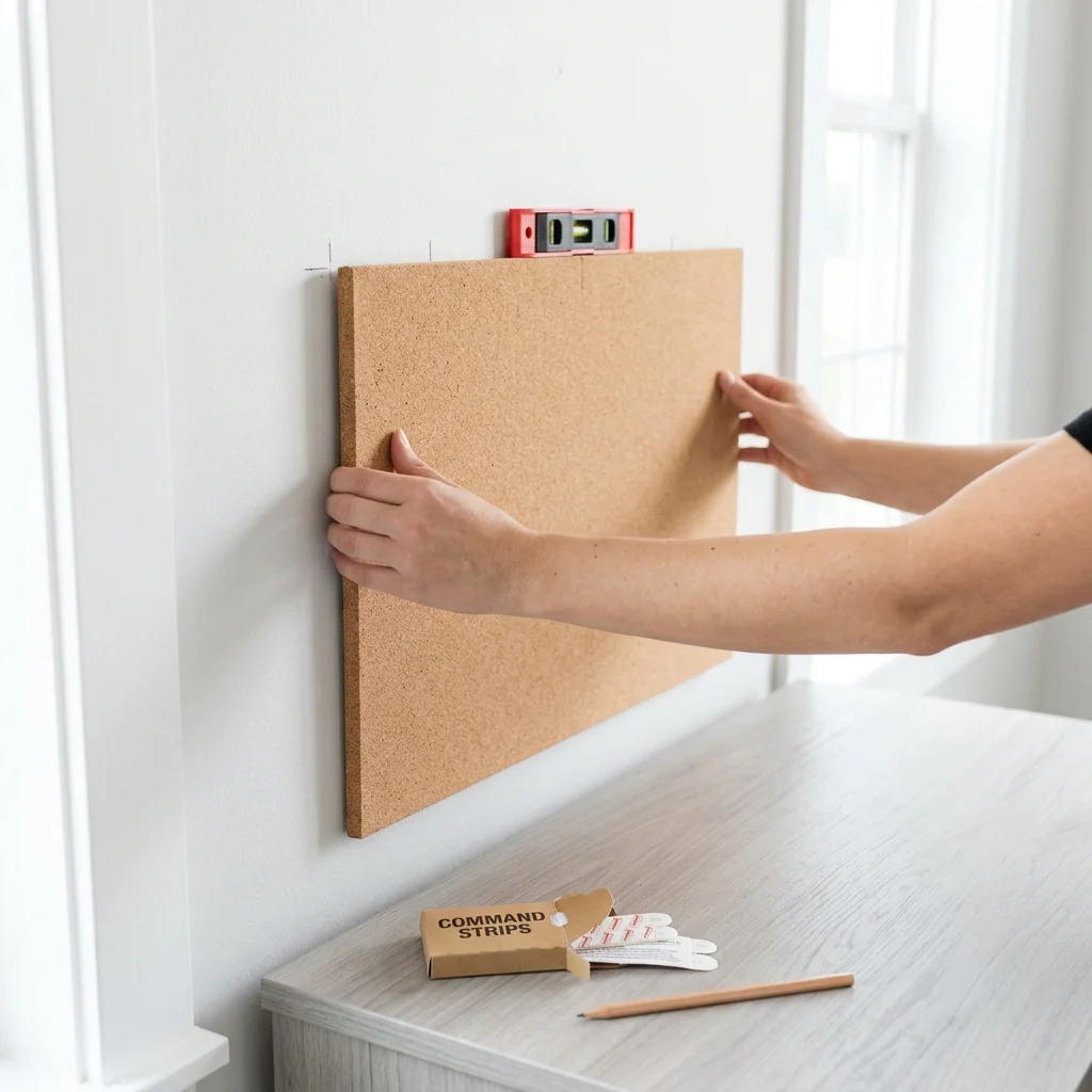 28 College Cork Board Ideas to Boost Campus Style Fast 22 Command Strip Mounting