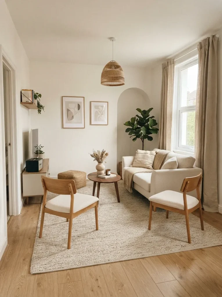 26 Very Small Living Room Ideas for a Spacious Feel 24 One Large Rug