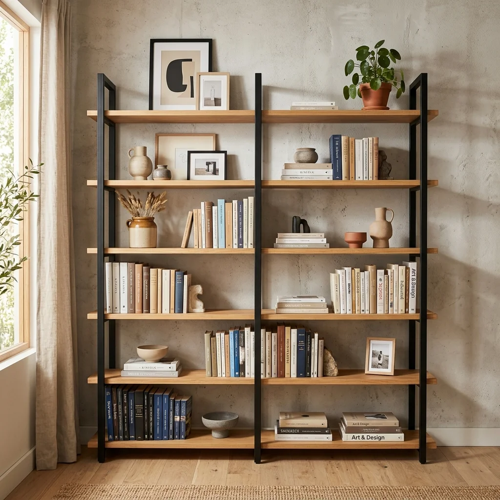 Open Shelf Bookcase