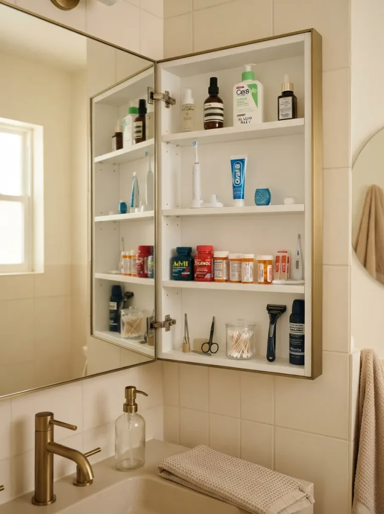 26 Small Bathroom Organization Ideas That Save Space 20 Medicine Cabinet Zones