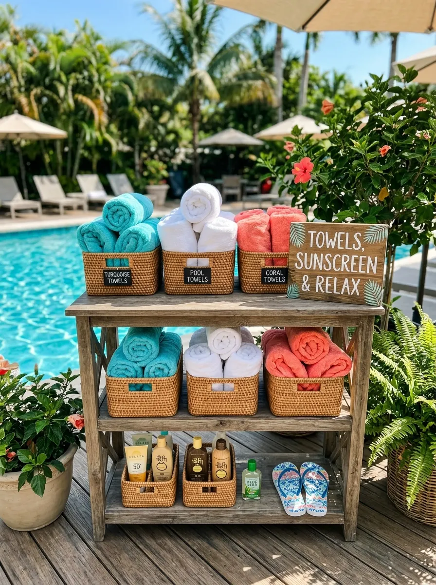DIY Towel Station