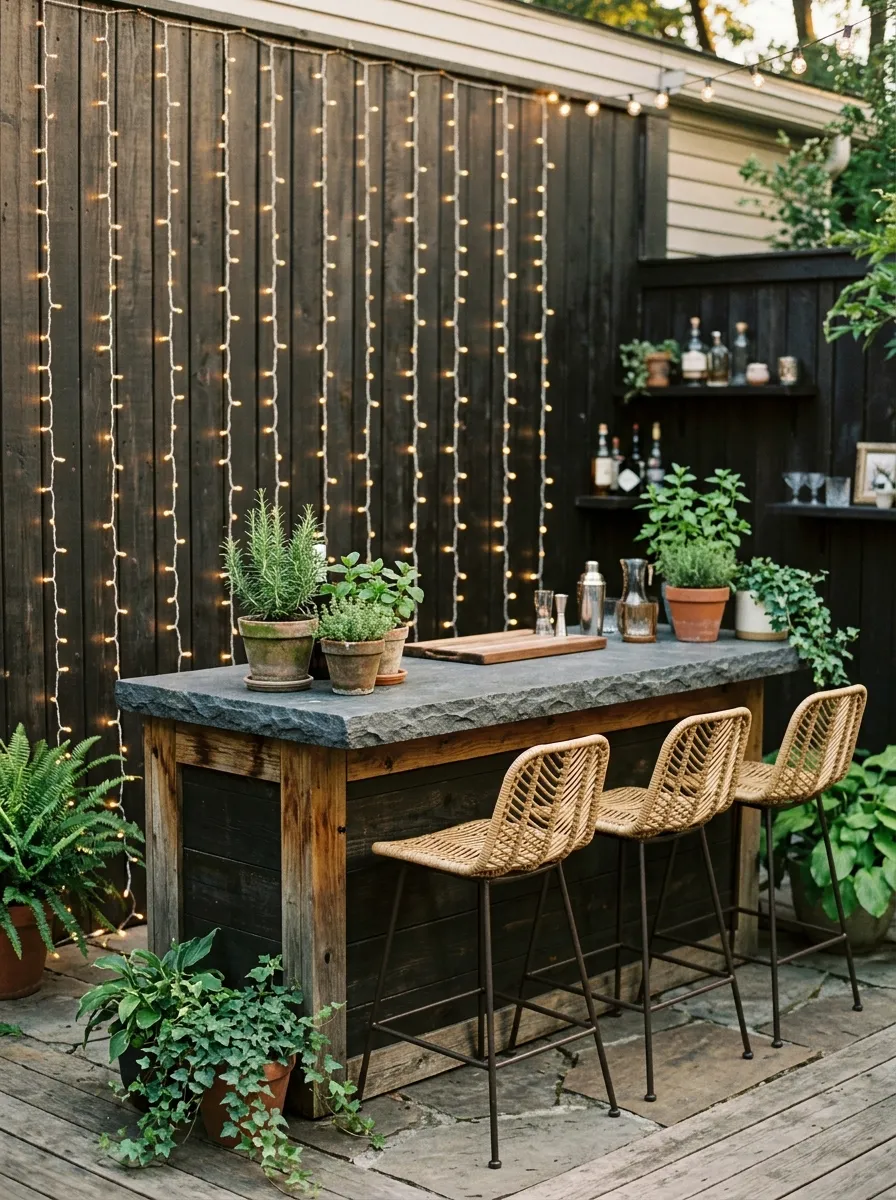Outdoor Bar Backdrop