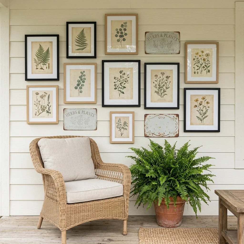 29 Covered Porch Ideas for a Warm, Welcoming Retreat 23 Outdoor Gallery Wall