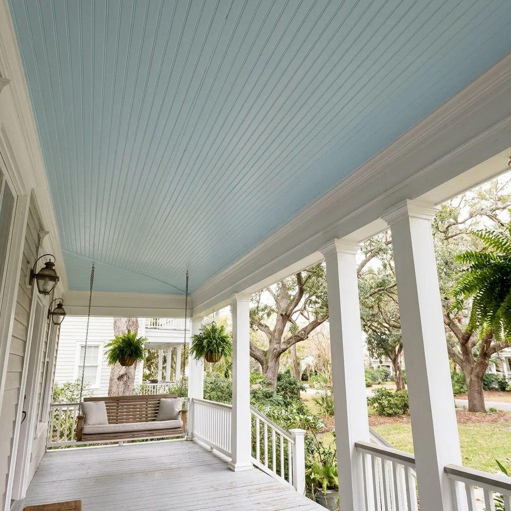 28 Back Porch Ideas That Feel Instantly Super Inviting 10 Painted Haint Ceiling