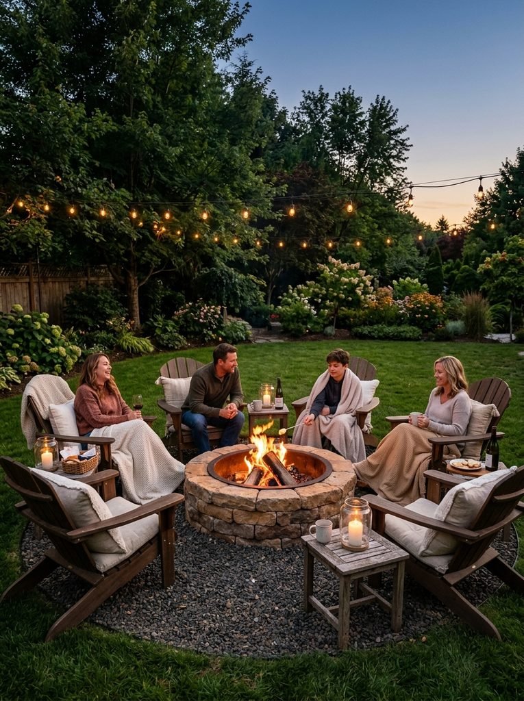 30 Backyard Party Aesthetic Ideas That Feel Magical 31 Cozy Fire Pit Circle