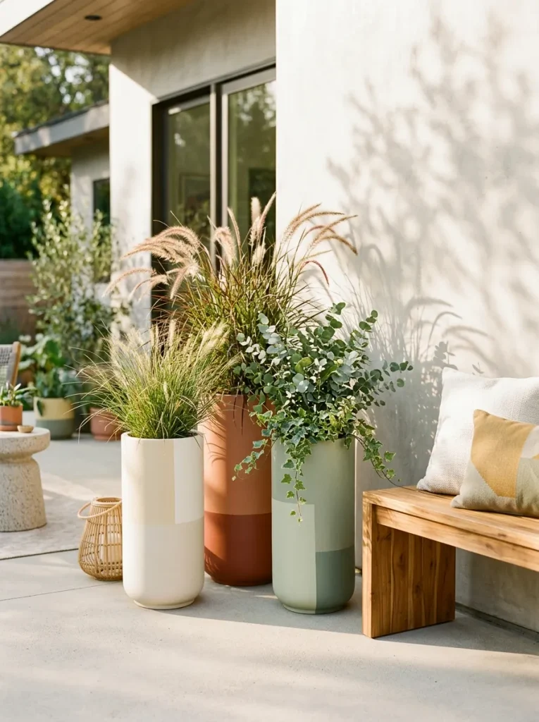 Color Blocked Planters