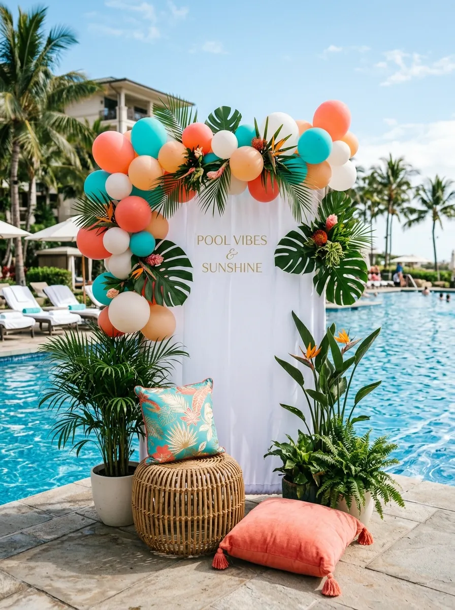 Poolside Photo Corner