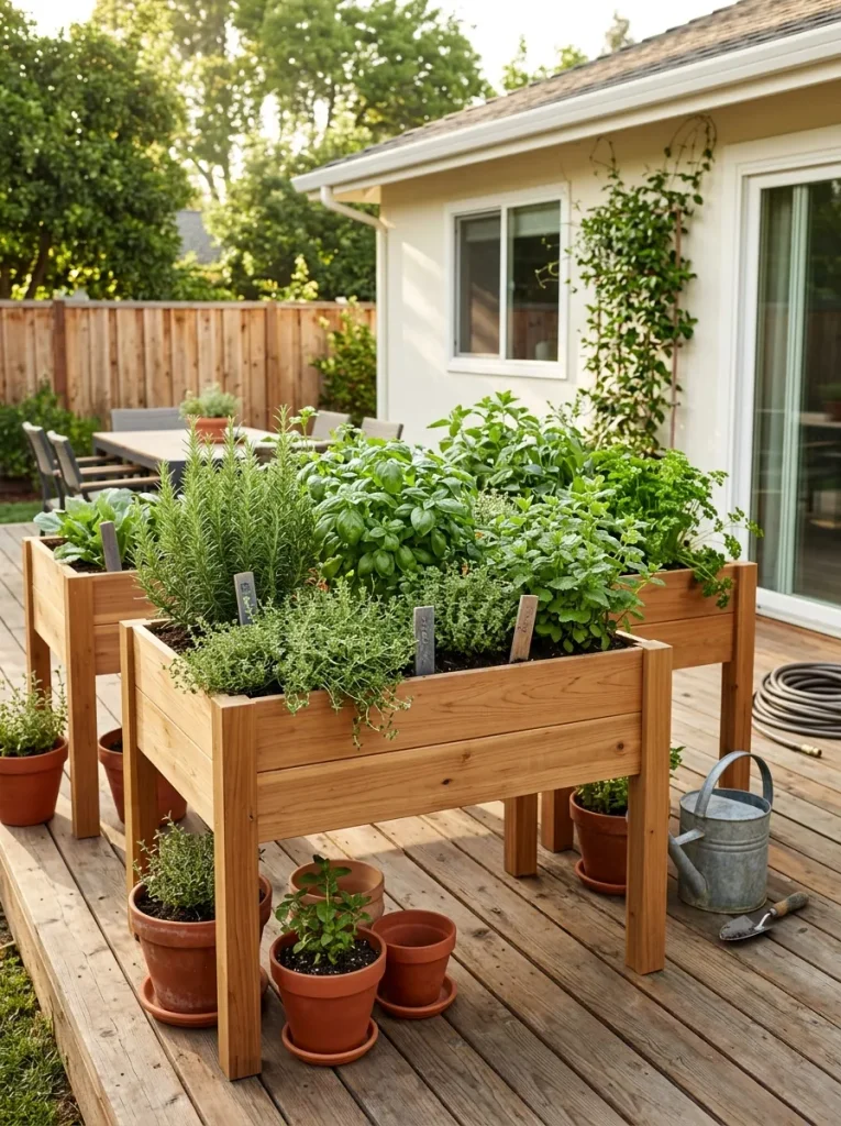 Raised Herb Planters