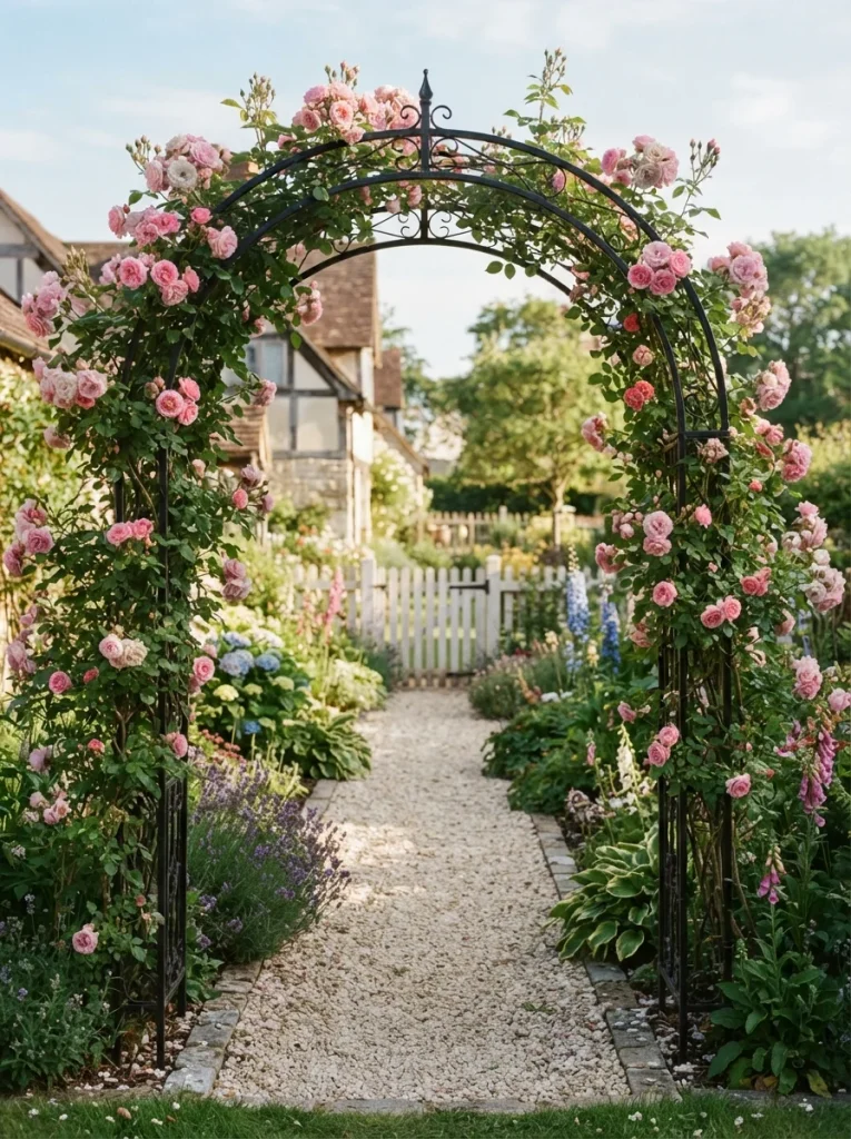 26 Side of House Landscaping Ideas You'll Truly Adore 17 Garden Arch Entry