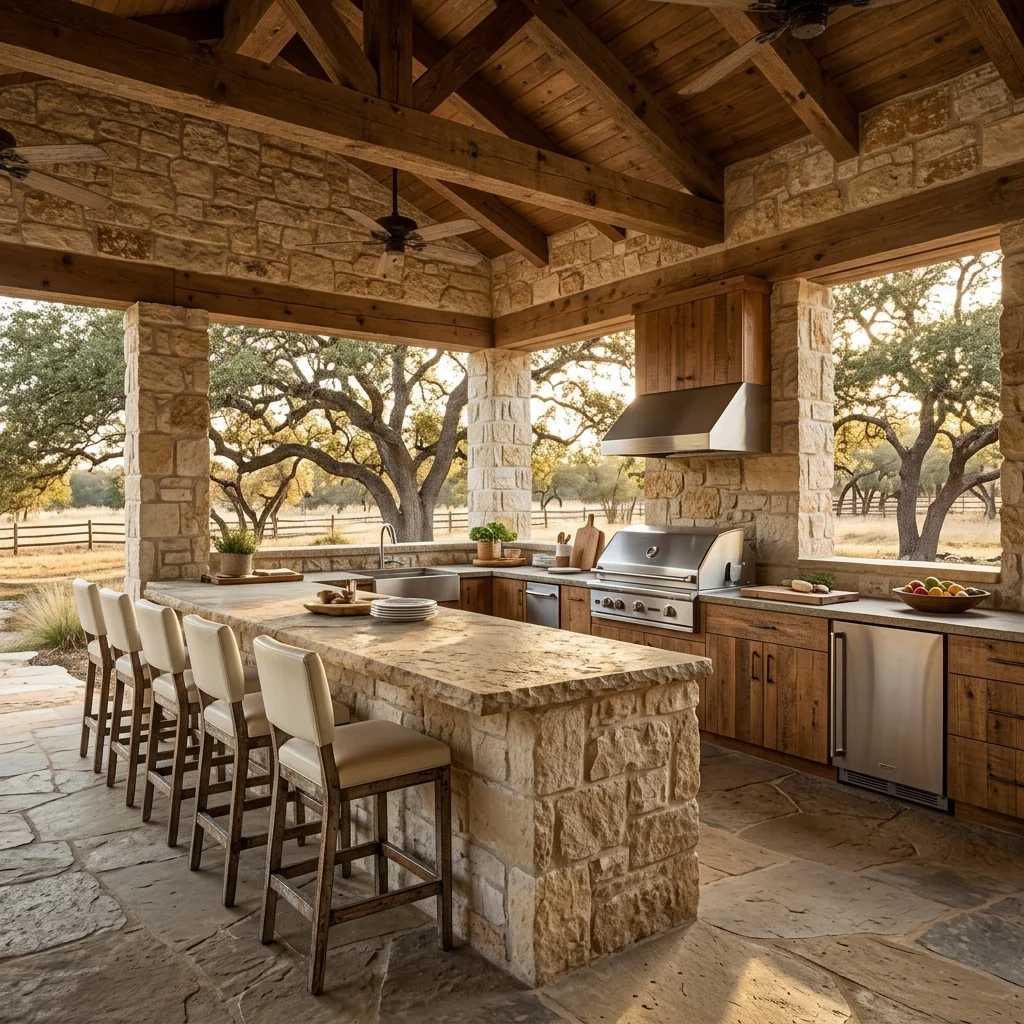 Rustic Stone Kitchen