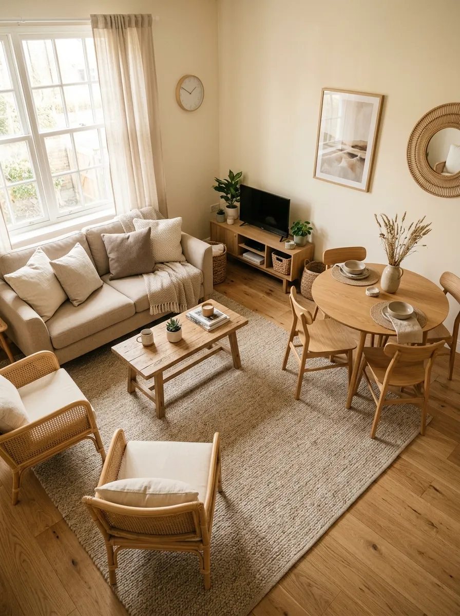 26 Small Living Room Dining Room Combo Ideas to Try 4 Shared Area Rug
