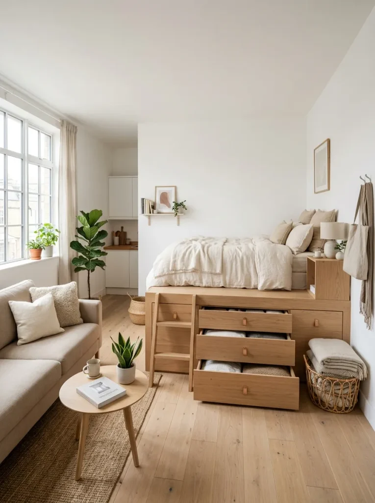 Raised Platform Bed