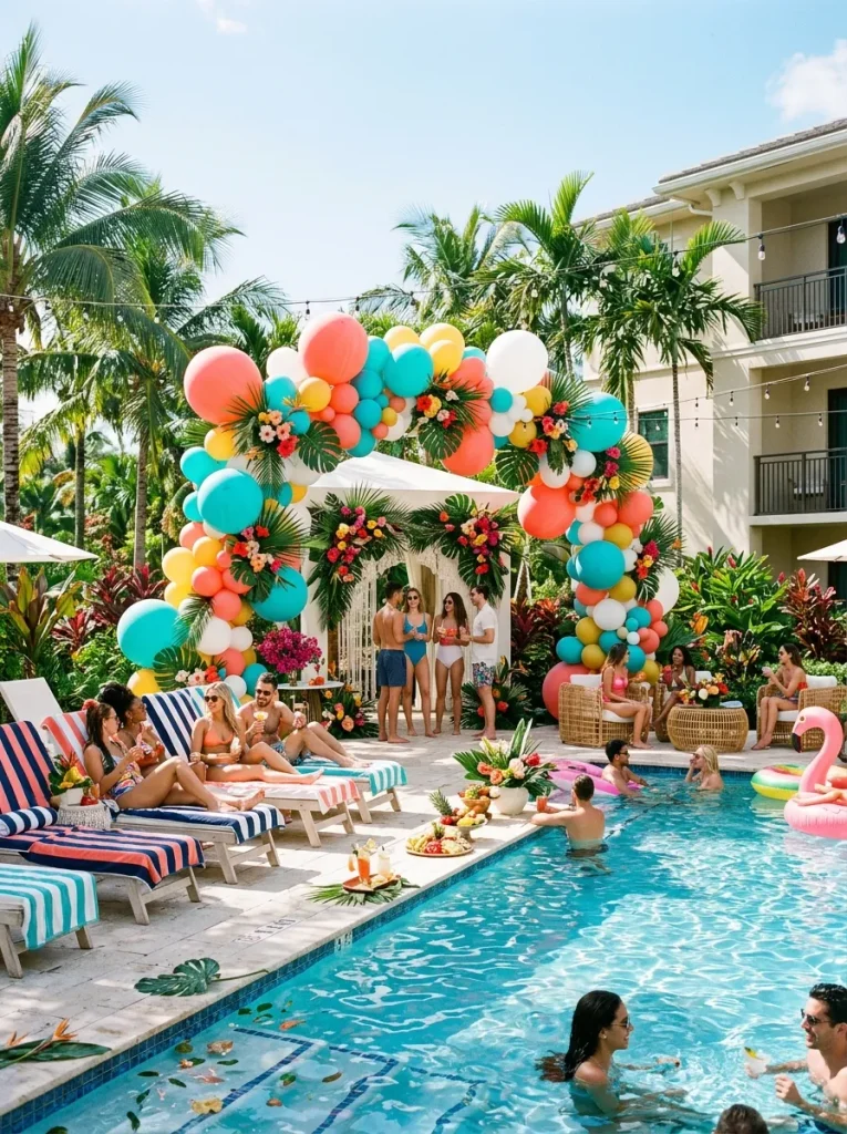 Tropical Balloon Arch
