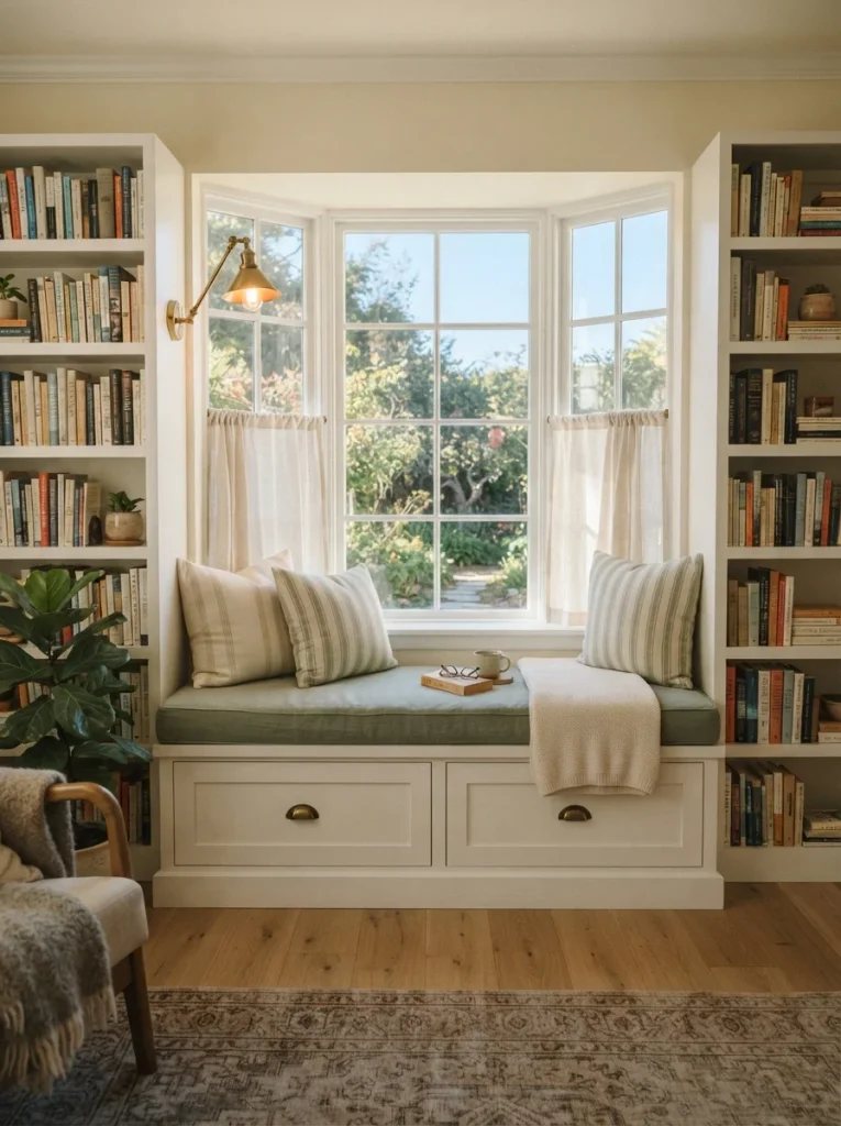 26 Bookshelf Ideas That Make Any Room Feel Polished 5 Built In Window Seat